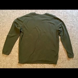 Olive green pullover sweater